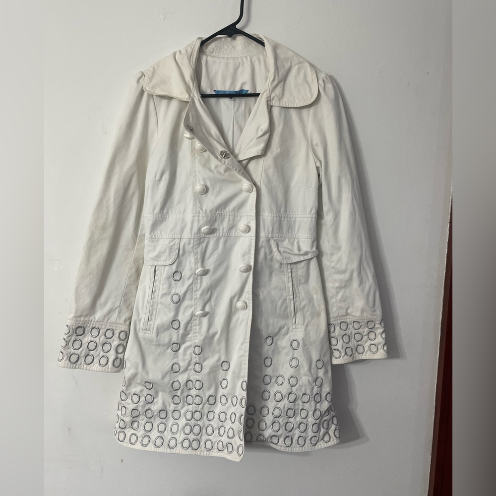 Womens Small Johnny Was Trench Coat